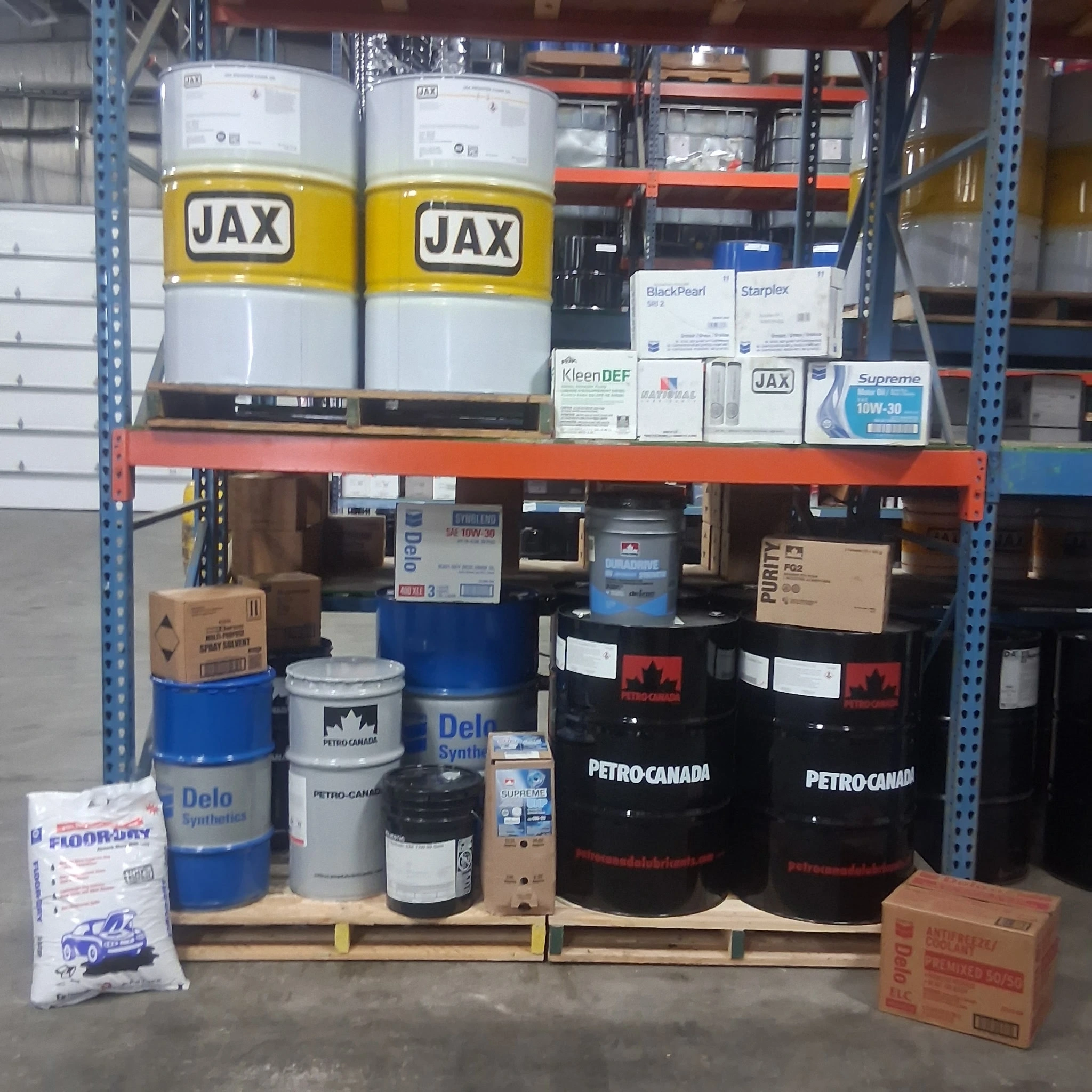 WEB WOC Warner products on pallet – front view closeup